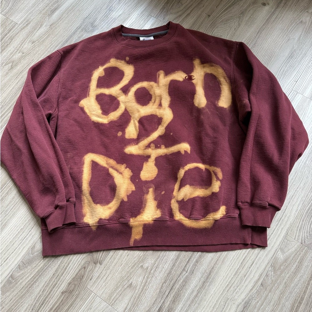Champion Brown and Gold Crewneck Sweater